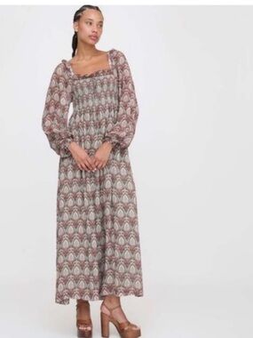 Hill House Scarlett Nap Dress - Sage Pinecone Size Small